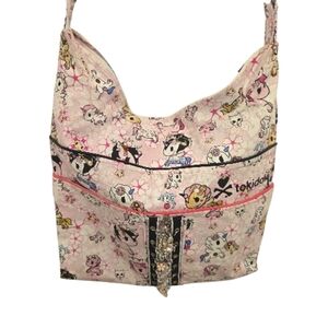 Pink Unicorn Sakura Flower Themed Crossbody Shoulder Custom Made Bag NWOT